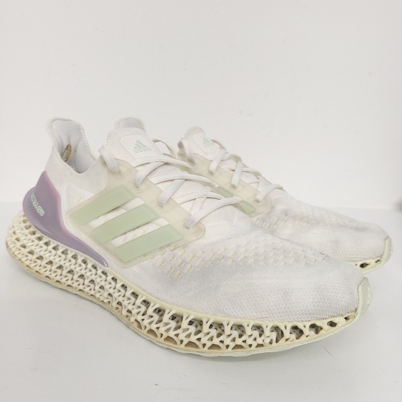 adidas Ultra 4DFWD Running women's Shoes GX6634 CloudWhite/Linen Green - Picture 3 of 11
